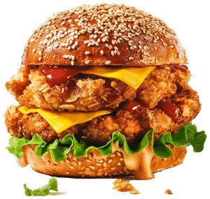 Cheese Burger Onion Tomato Lettuce