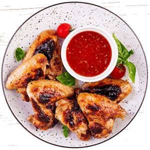 Baked Chicken Wings Asian Tomatoes