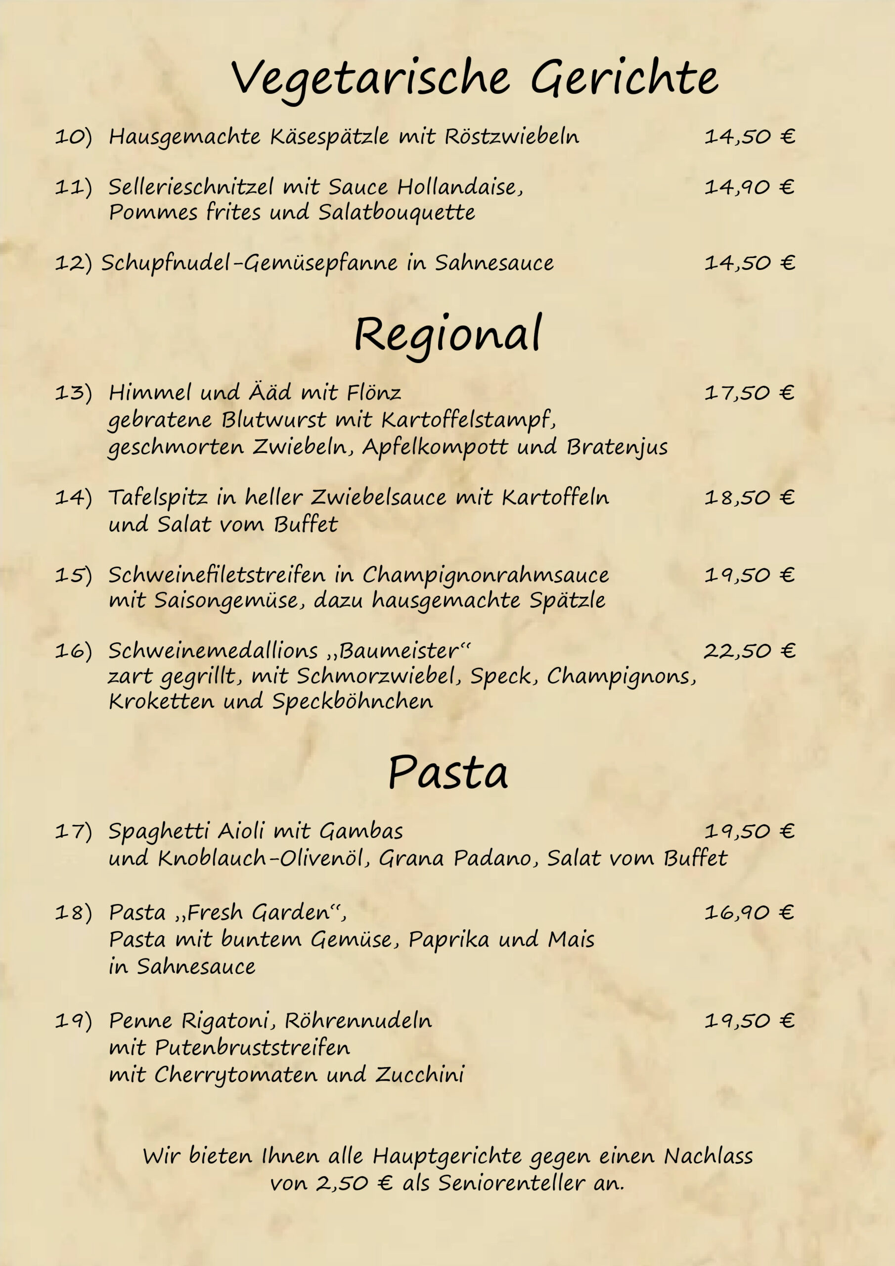 Speisekarte Restaurant3